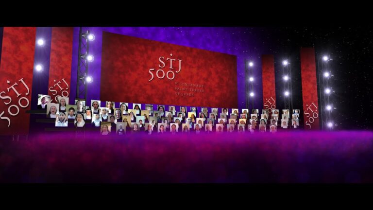 Nada Te Turbe maravilloso interpretado por un coro virtual de Carmelites