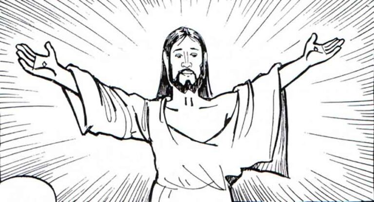 Dibujos para colorear la vida de jesus