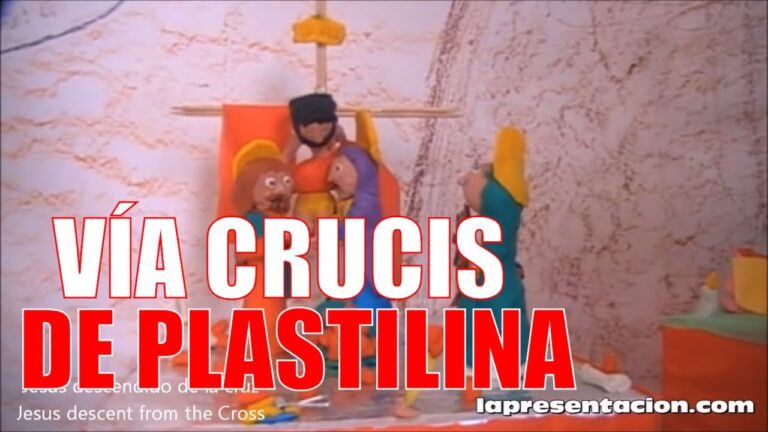 Vía crucis de plastilina realizado por niños
