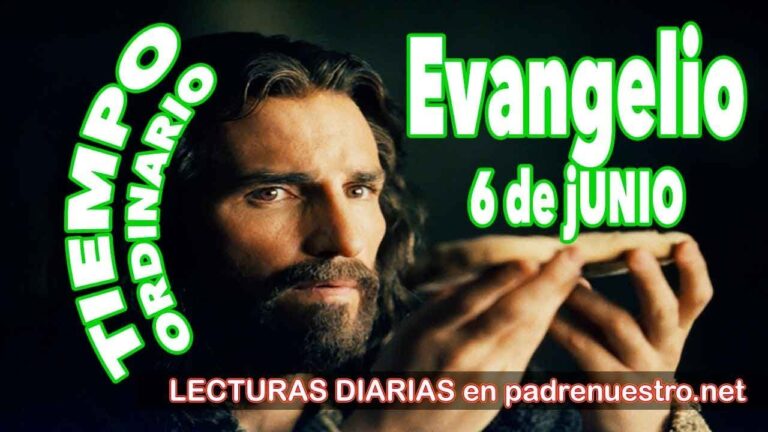 Evangelio del día 6 de junio