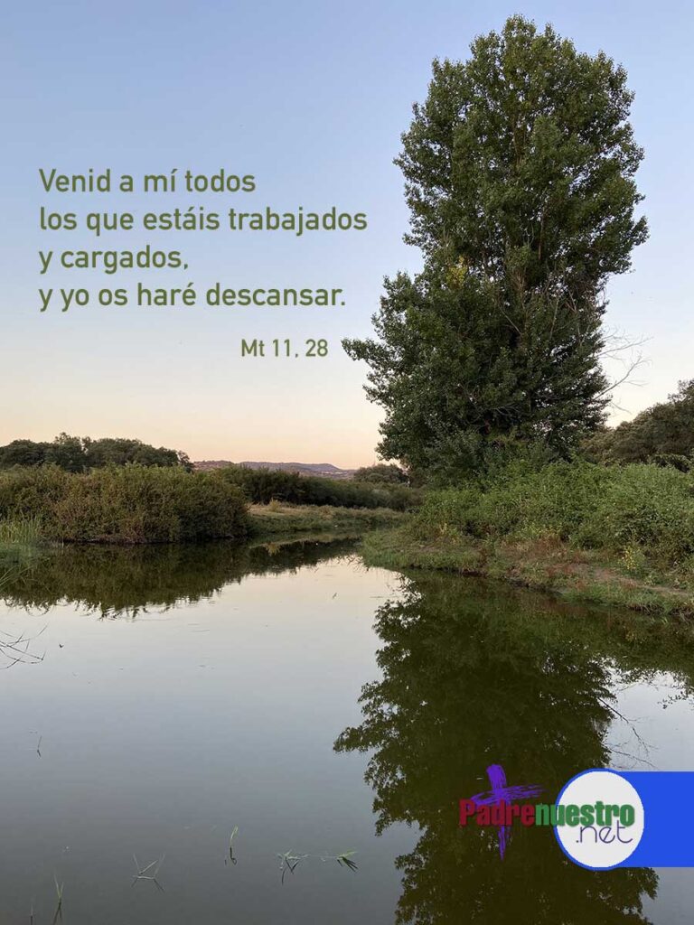 Ven a mi si estás cansado y agobiado