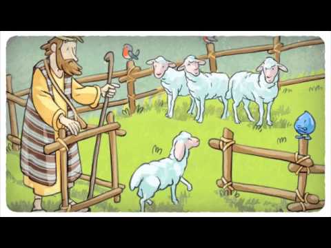 El pastor y sus ovejas dibujos animados de esta bella parábola
