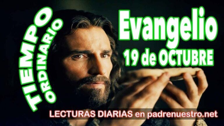 Evangelio del día 19 de octubre