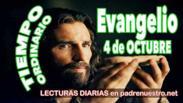 Evangelio del día 4 de octubre