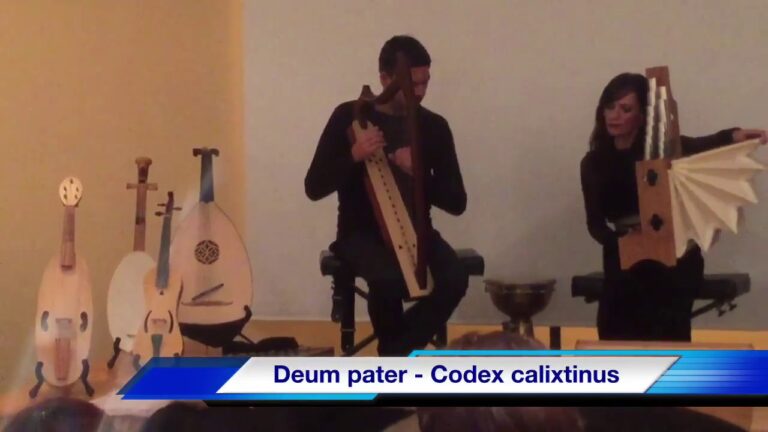 Bella música antigua cristiana "Deum pater" - Codex Calistinus