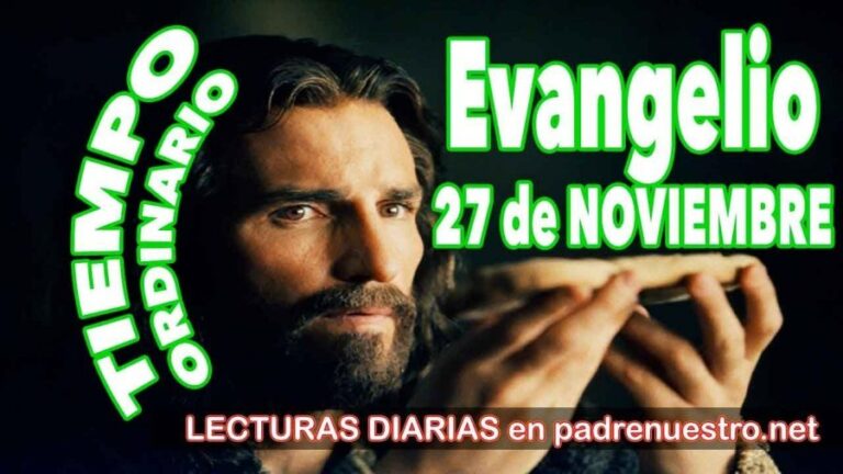 Evangelio del día 27 de noviembre