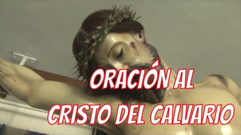 Oración al Cristo del calvario
