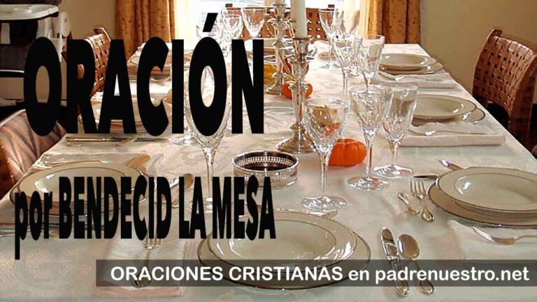 Oraciones para Bendecid la mesa