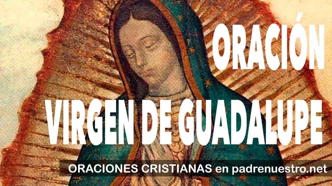 Oración a nuestra señora de Guadalupe