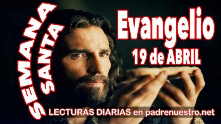 Evangelio del día 19 de abril