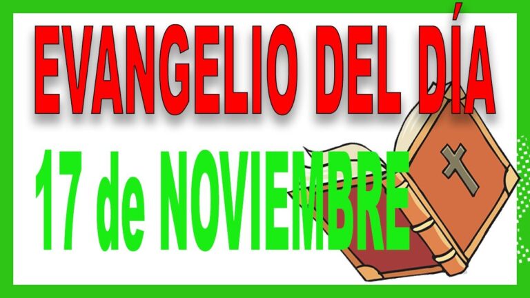 Evangelio del 17 de noviembre