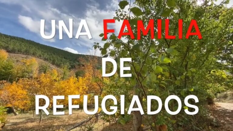 Una familia de refugiados