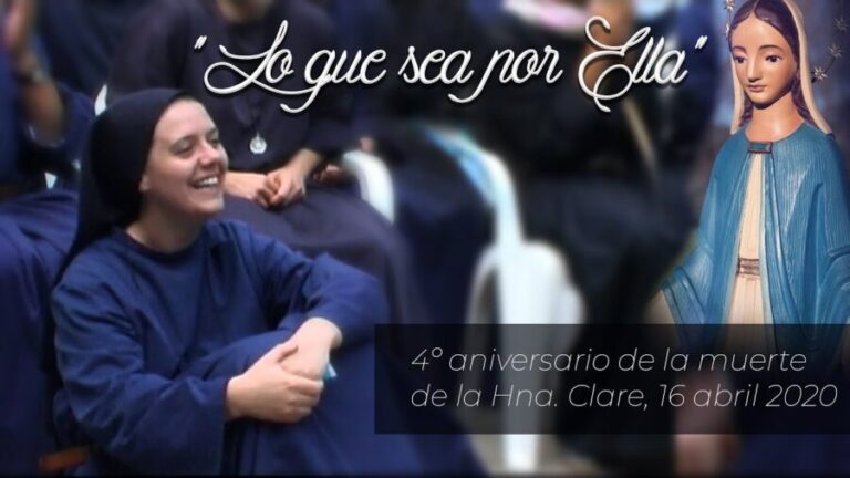 Cuarto aniversario de la Hna. Clare: dos regalos