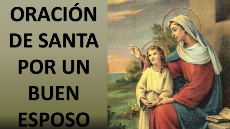 Oración de Santa Ana a Dios para pedir un buen esposo