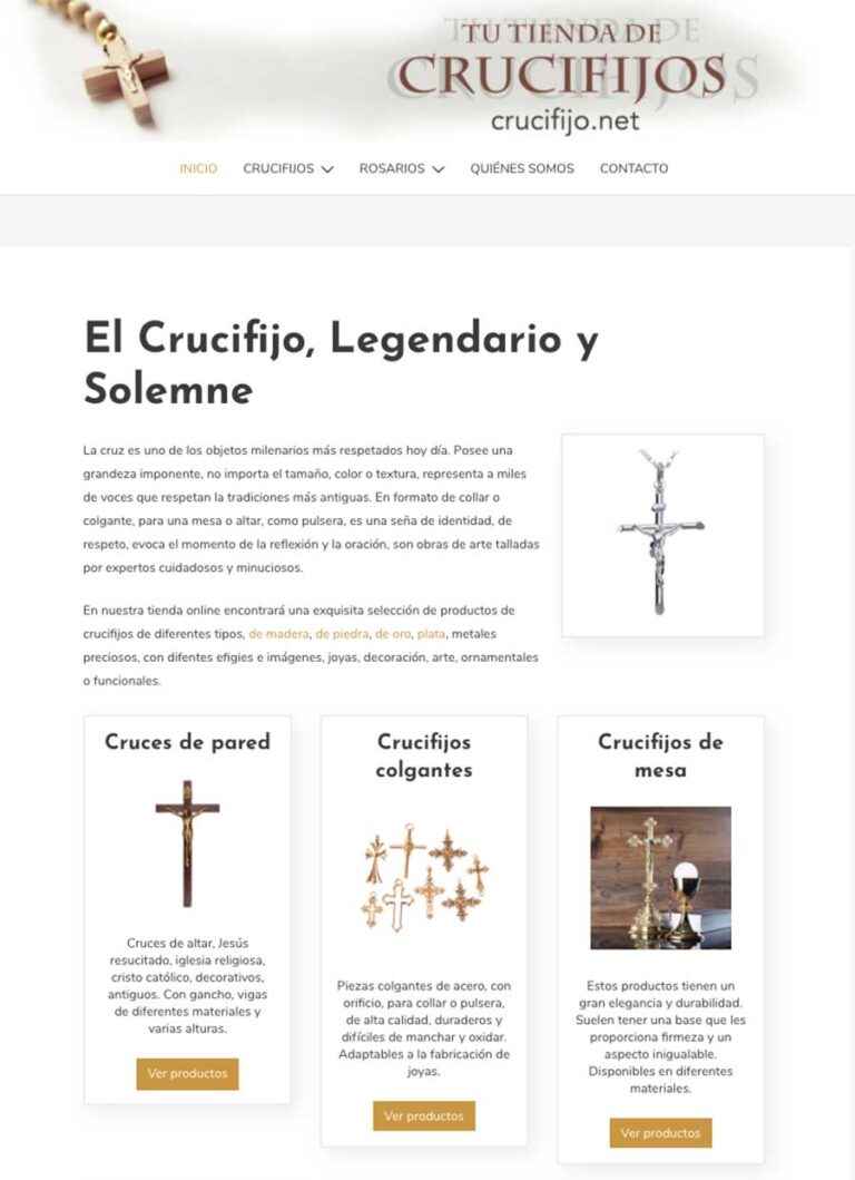 Tienda de crucifijos