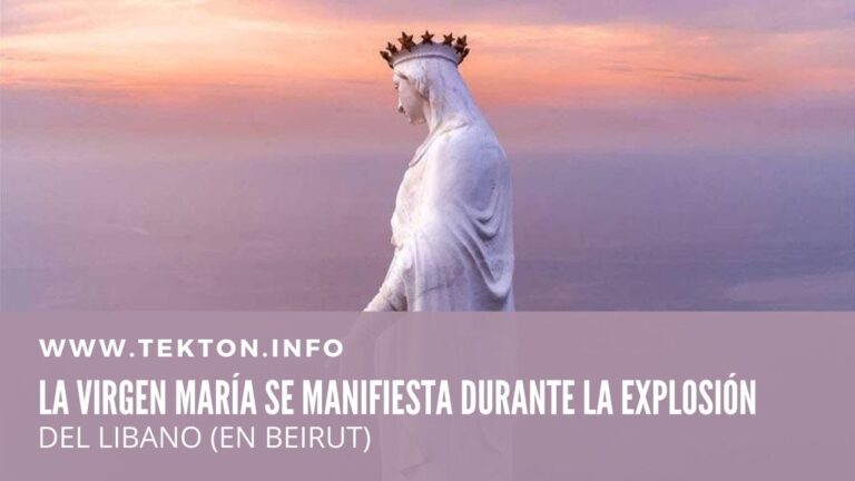 La Virgen María se manifiesta durante la explosión en Beirut - Líbano