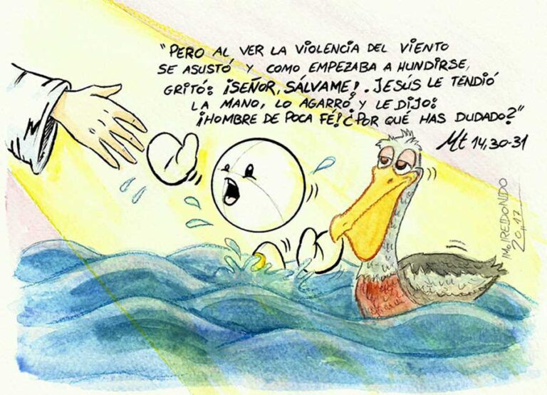 Dibujo Miguel Redondo para el XIX Domingo del Tiempo ordinario