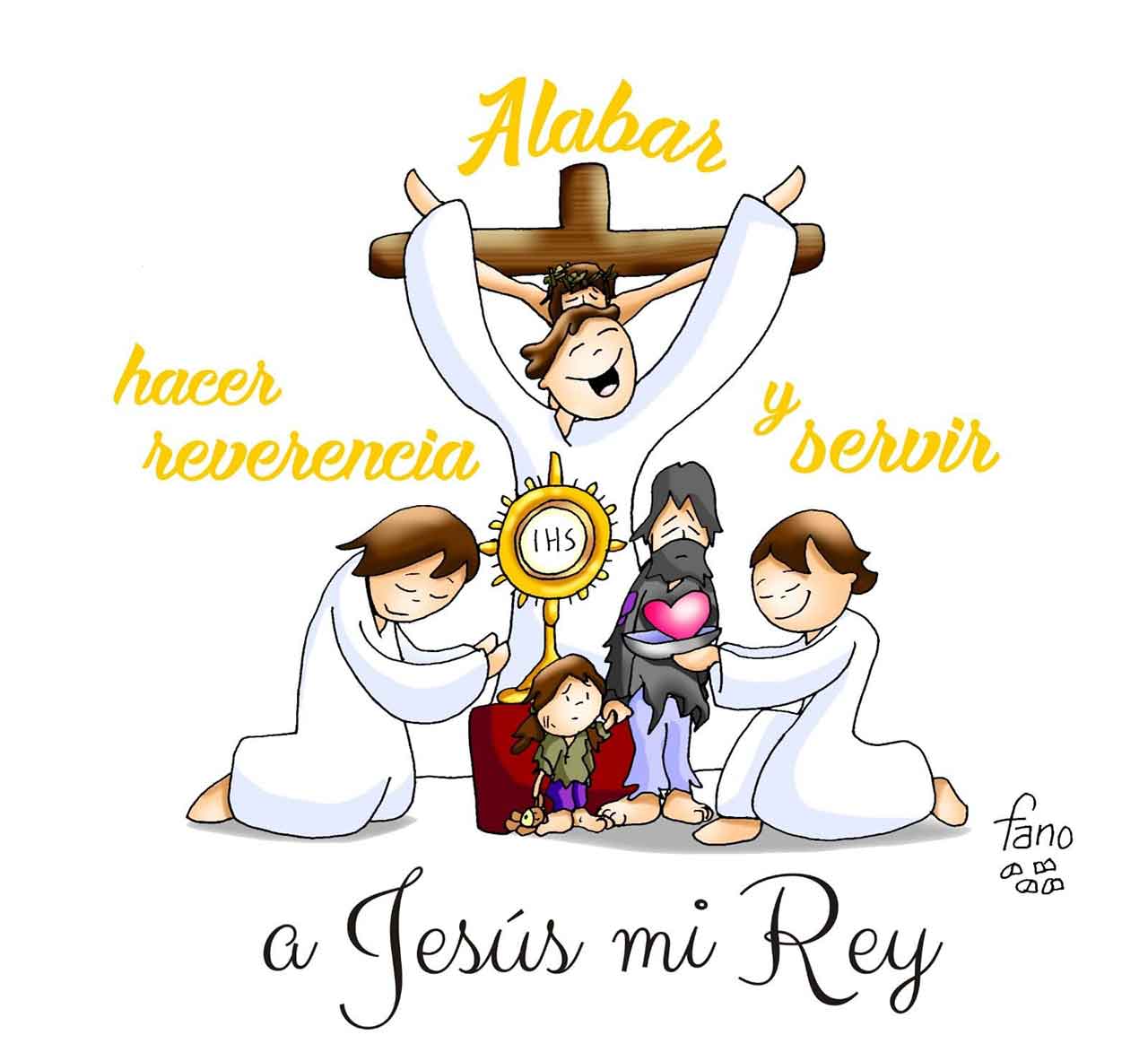 ᐅ Dibujos de Cristo Rey del universo 