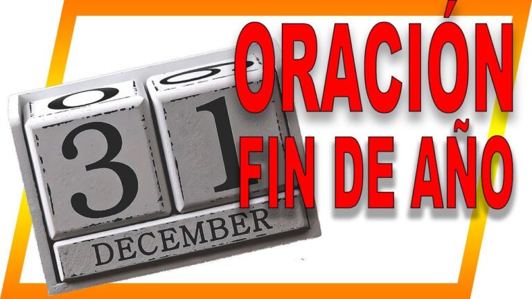 Oración para fin de año