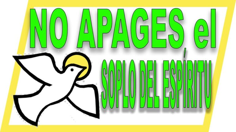 REFLEXIONES CRISTIANAS - No apaguemos el soplo del ESPÍRITU en la iglesia de JESÚS