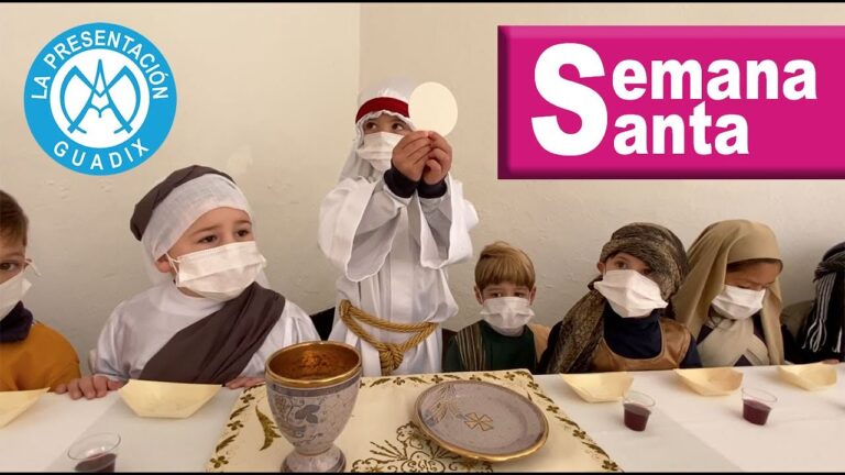 GRAN representación de la SEMANA SANTA por niños de 3, 4 y 5 años