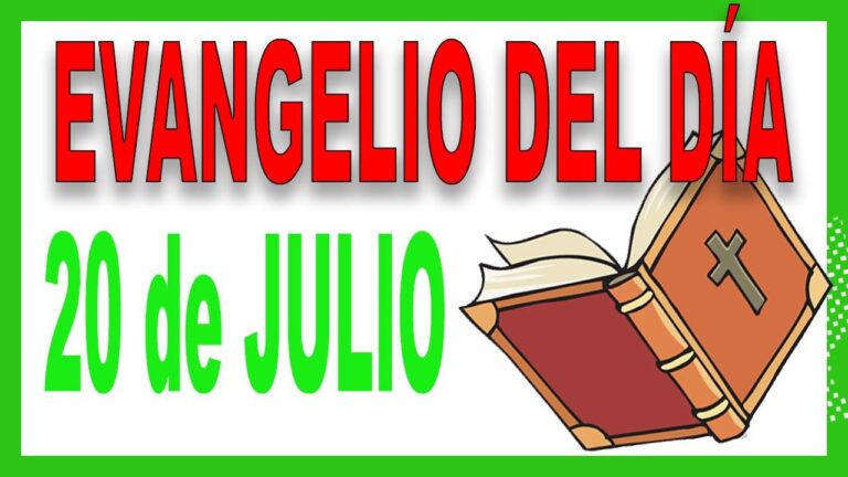 Evangelio del día 20 de julio