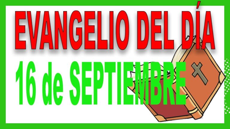 Evangelio del día 16 de Septiembre