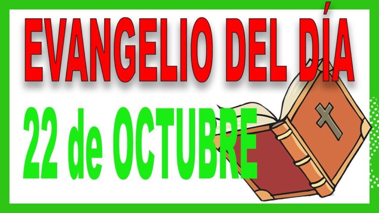 Evangelio del día 22 de octubre