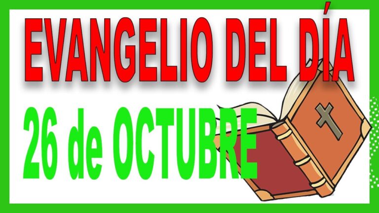 Evangelio del día 26 de octubre