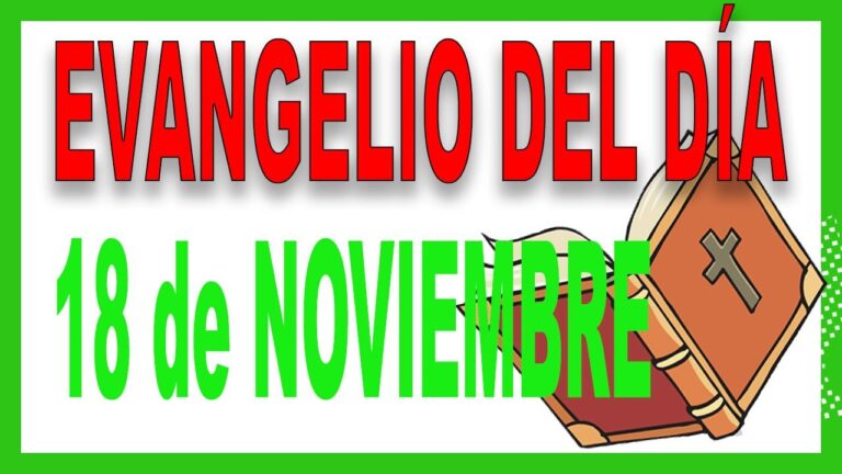 Evangelio del 18 de noviembre
