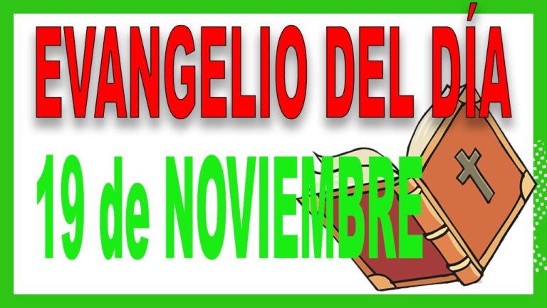 Evangelio del 19 de noviembre