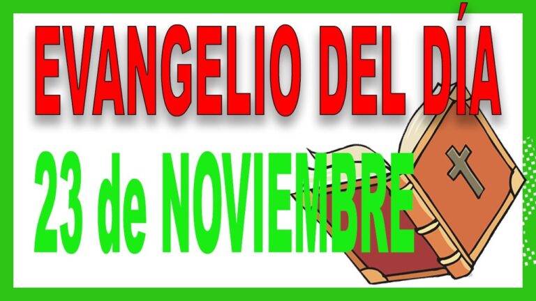 Evangelio del 23 de noviembre