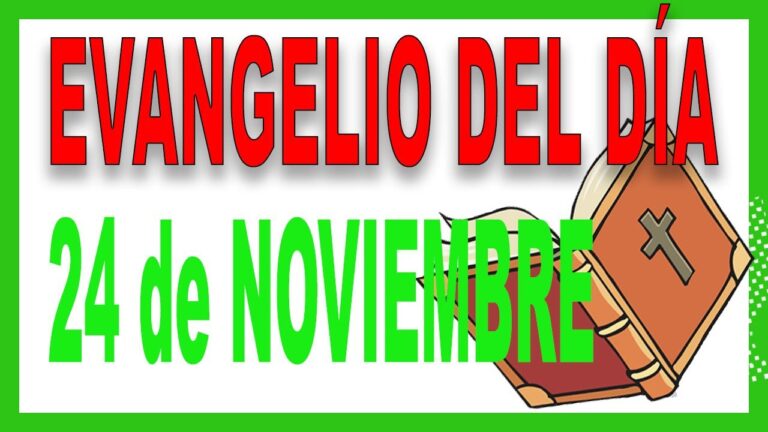 Evangelio del 24 de noviembre