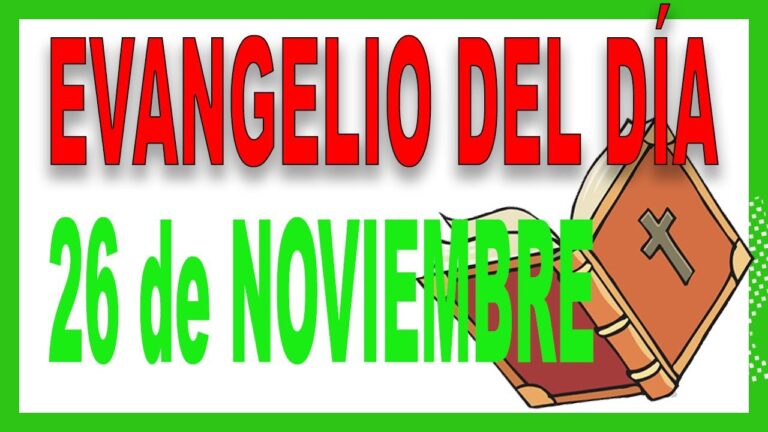 Evangelio del 26 de noviembre