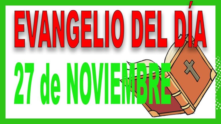 Evangelio del 27 de noviembre