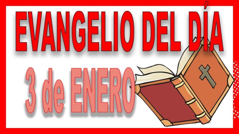 Evangelio del 3 de enero