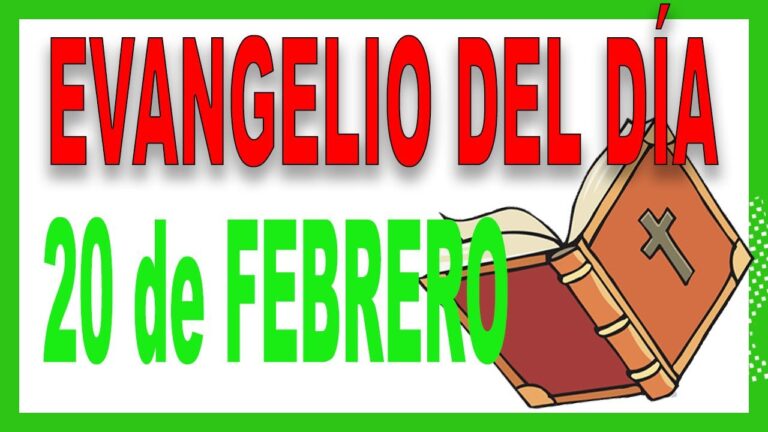 Evangelio del 20 de febrero