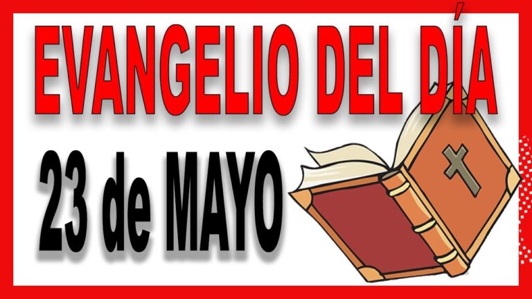 Evangelio del día 23 de mayo