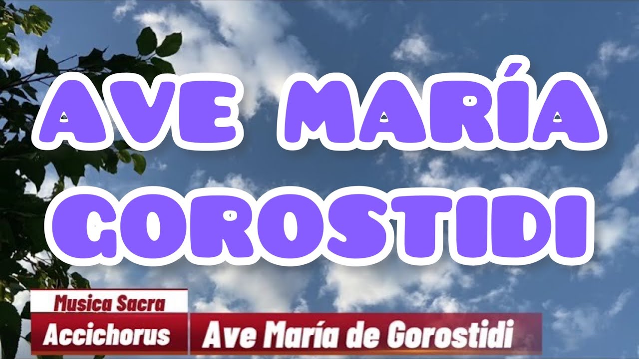AVE MARÍA de Gorostidi