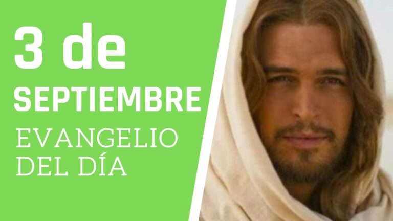 Evangelio del día 3 de septiembre