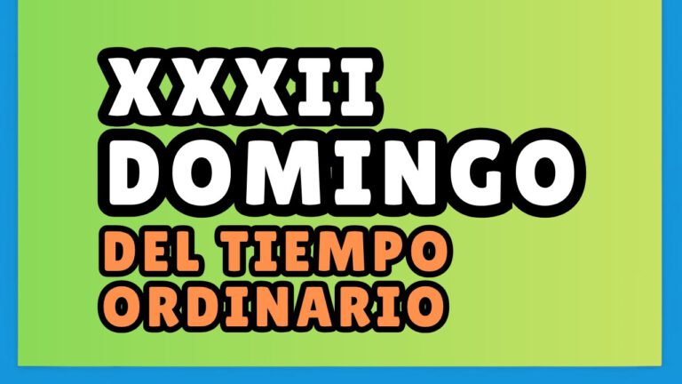 Domingo XXXII - Tiempo ordinario - Ciclo C