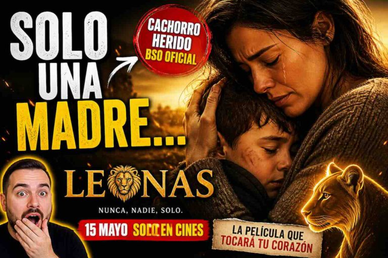 pelicula LEONAS madres valientes protegiendo a sus hijos cachorro herido banda sonora