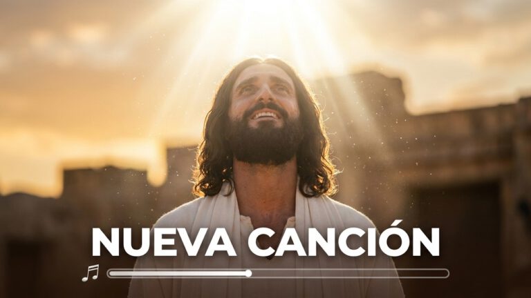 Jesús ascendiendo al cielo rodeado de luz y discípulos mirando al cielo | Canción católica “Sube al Cielo” sobre la Ascensión del Señor