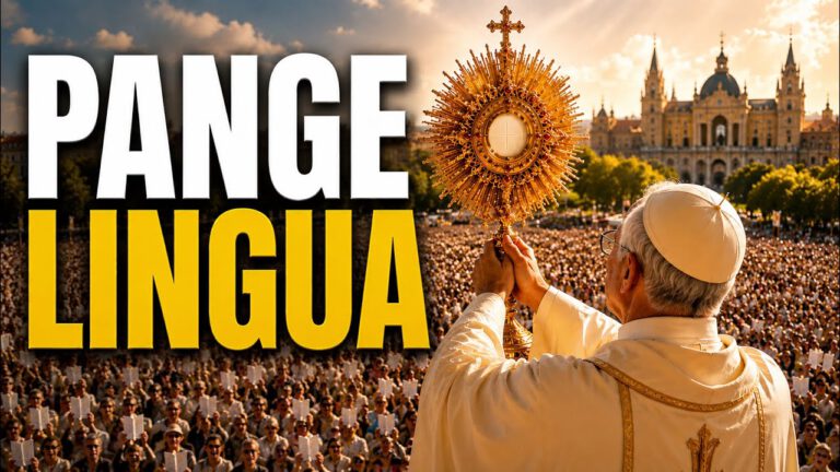 Pange Lingua (Letra Completa) | Himno Eucarístico de Corpus Christi cantado junto al Papa León XIV en Madrid